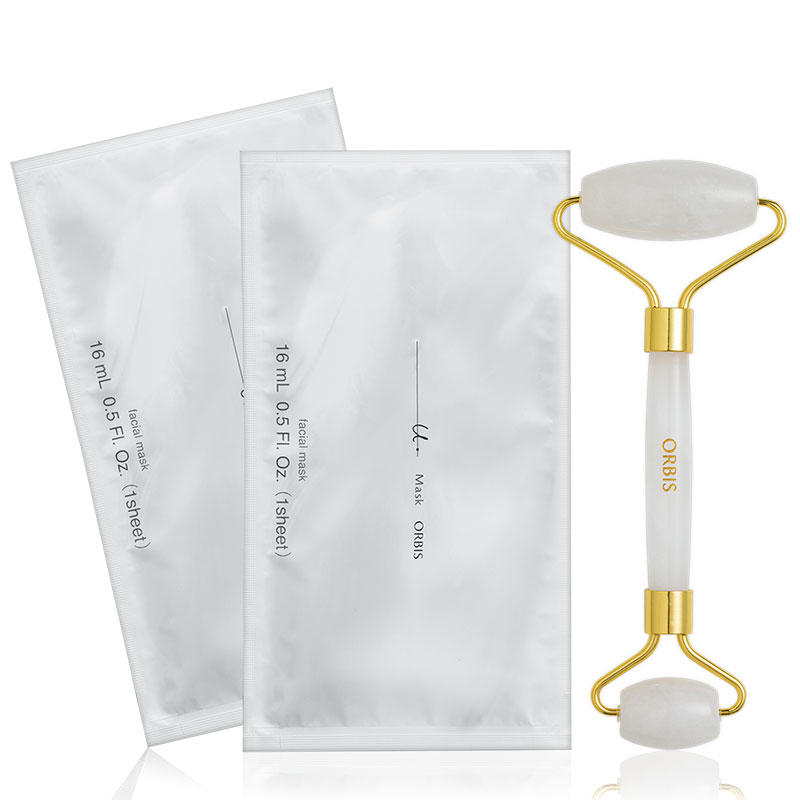 限量加贈 - 極光悠煥妍精華水面膜x2 + 玉石美容滾輪